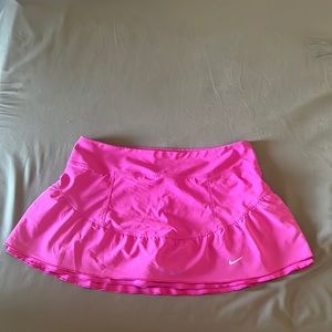 NIKE MINI SKIRT HOT PINK FUSCIA PURPLE LAYERED SHORTS